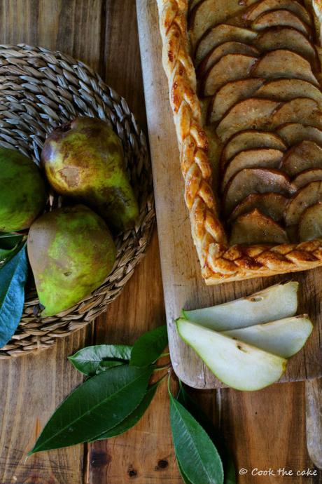 pear-puff-pastry, hojaldre-de-peras, toffee-de-jengibre, ginger-toffee