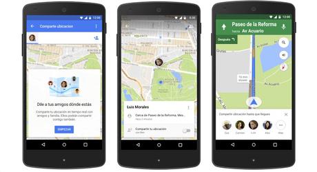 Google Maps permite compartir viajes y ubicación en tiempo real