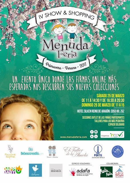 BLOGSSIPGIRL PARTICIPA: IV SHOW&SHOPPING MENUDA FERIA EN HOTEL SILKEN REINO DE ARAGÓN (25-26 MARZO 2017)