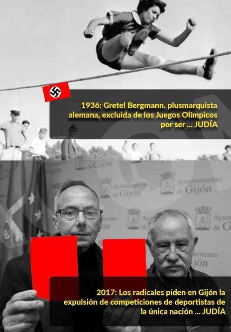El insoportable hedor antisemita de la izquierda radical inunda Gijón.