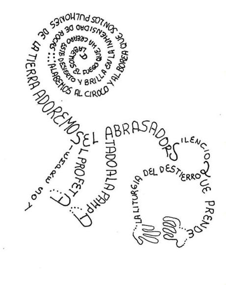 Caligramas de Ana María Flores Núñez