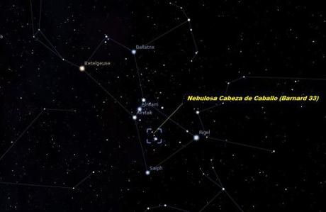 La nebulosa Cabeza de Caballo en detalle