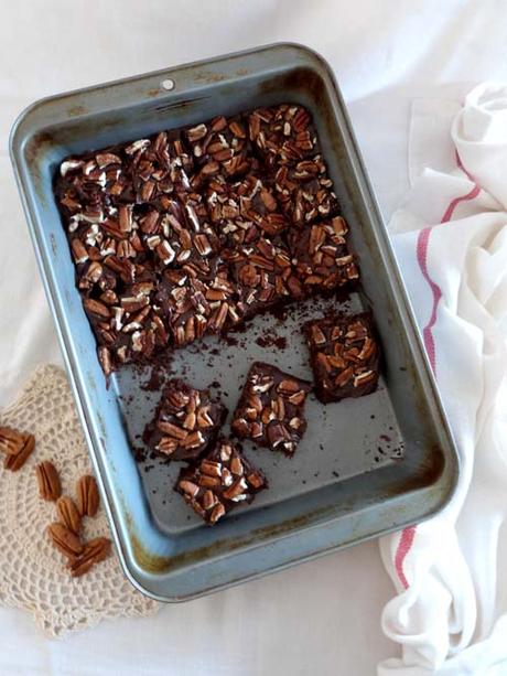 cuadrados de chocolate y caramelo salado | #cookiesandkindness