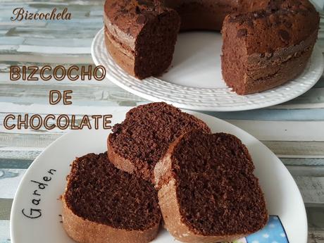 BIZCOCHO DE CHOCOLATE FÁCIL