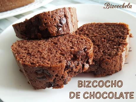 BIZCOCHO DE CHOCOLATE FÁCIL