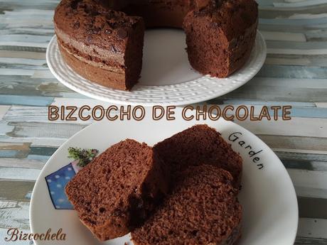 BIZCOCHO DE CHOCOLATE FÁCIL