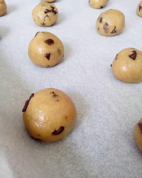 Galletas de aceite y pepitas de chocolate Cookies