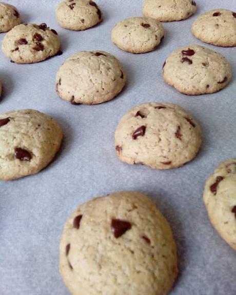 Galletas de aceite y pepitas de chocolate Cookies