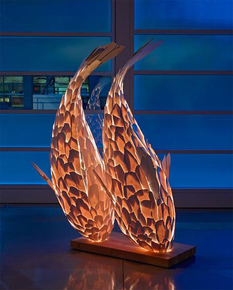 Fish Lamps, las esculturas iluminadas de Frank Gehry