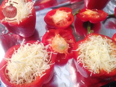 Pimientos rellenos al horno