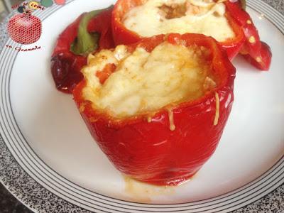 Pimientos rellenos al horno