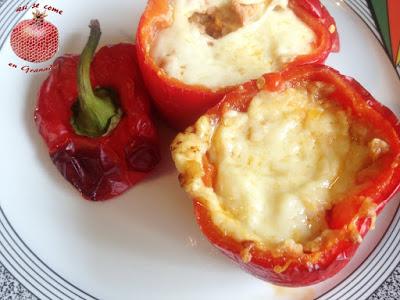 Pimientos rellenos al horno