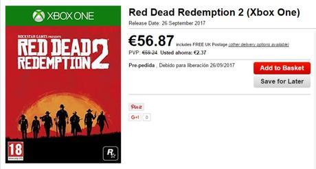 Red Dead Redemption 2 apunta para lanzarse el 26 de septiembre