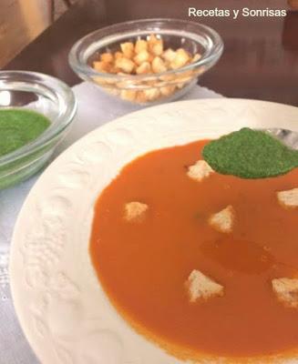 SOPA DE QUINOA Y VERDURAS ASADAS
