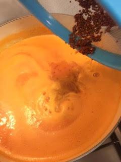 SOPA DE QUINOA Y VERDURAS ASADAS