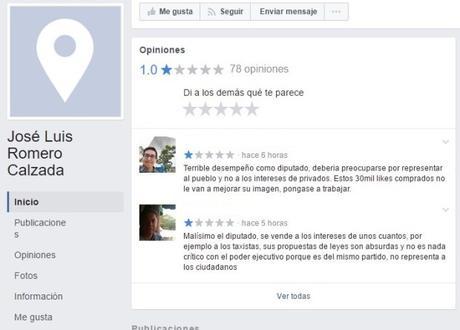 Diputado Romero Calzada compra páginas de Facebook para promocionarse: usuarios lo destapan