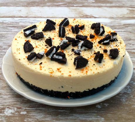 Cheesecake de mandarina y galletas OREO