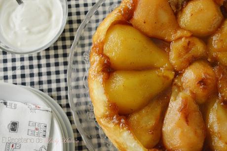 Tarta Tatín de peras - Reto #asaltablogs