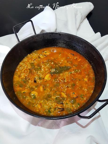 Arroz caldoso de mejillones