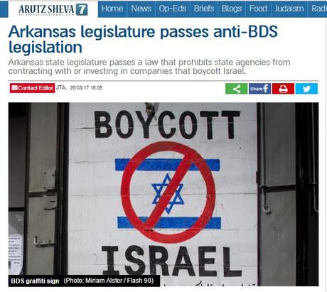 Arkansas,  contra el BDS.