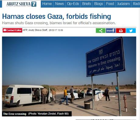 Hamas bloquea Gaza (por tierra y mar).