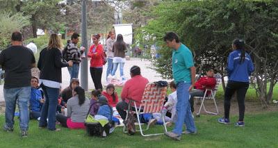 Piedra del Aguila: en la Plaza defendiendo las Escuelas Públicas.