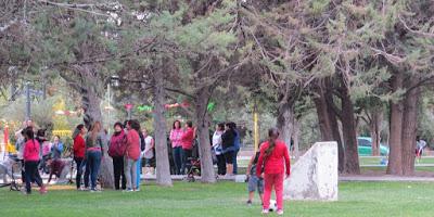 Piedra del Aguila: en la Plaza defendiendo las Escuelas Públicas.