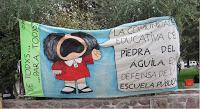 Piedra del Aguila: en la Plaza defendiendo las Escuelas Públicas.