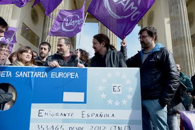 Pablo Iglesias e Irene Montero en Berlín