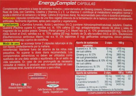 Productos Energizantes Complejos Vitamínicos 
