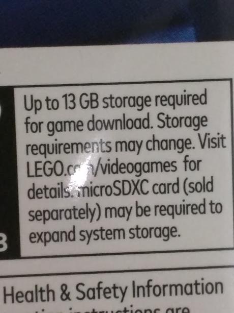 LEGO City Undercover necesitará conexión a internet en Switch y necesitará13 GB libres