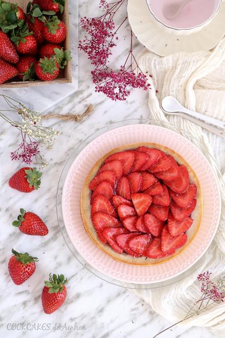 Tarta de Fresas y Almendra Tarta de Fresas y Almendra