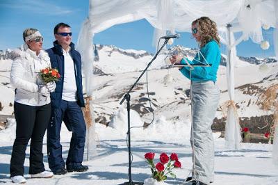 Silvia y Jaime, una original boda en la nieve