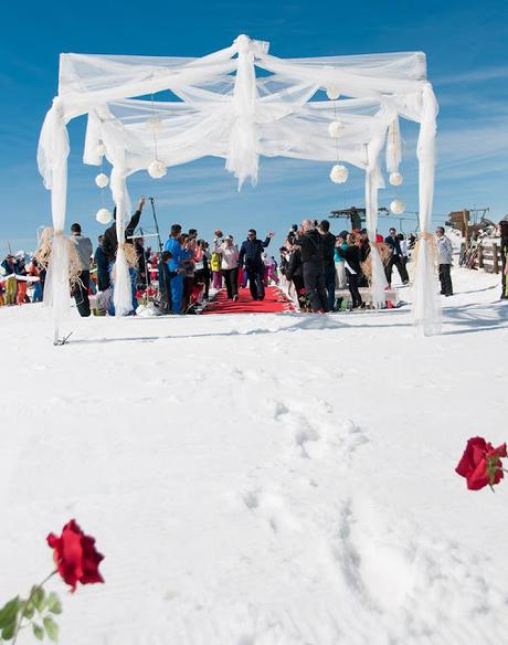 Silvia y Jaime, una original boda en la nieve