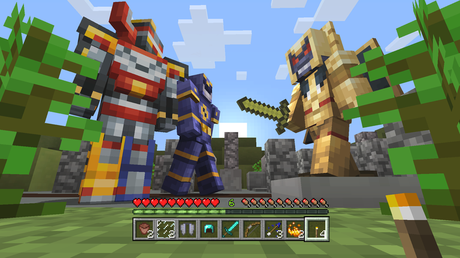 Minecraft nos sorprende con dos packs de skins: Power Rangers y Glide