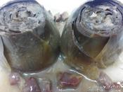 Alcachofas salsa jamón