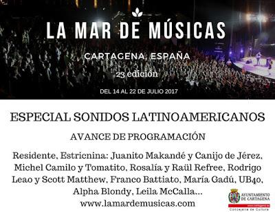 La Mar de Músicas 2017: Franco Battiato, Residente, Alpha Blondy, UB40, Michel Camilo y Tomatito, Estricnina, Rosalía...