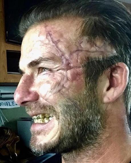 Así lucirá David Beckham en caracterización para la película del Rey Arturo #Cine #Peliculas (FOTO)