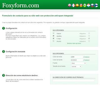 Formulario de contacto por Foxyform