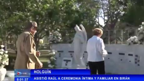 Reaparece Raúl Castro en sepelio de su hermana