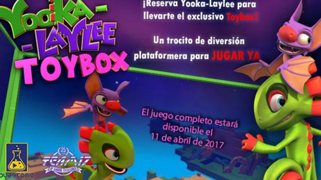 Dale caña ya a Yooka-Laylee con su suculento incentivo de reserva, lanzamiento 11 de abril
