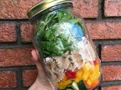 Ensaladas tarros cristal