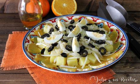 RECETA - Remojón andaluz o ensalada de naranja y bacalao