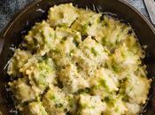 Raviolis pollo pesto canónigos