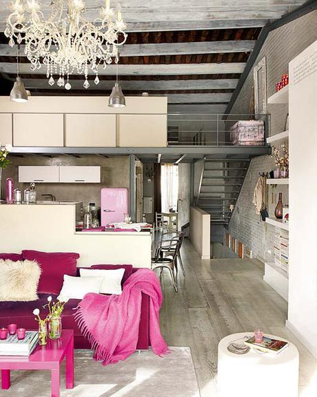 Home tour: un loft entre industrial y vintage