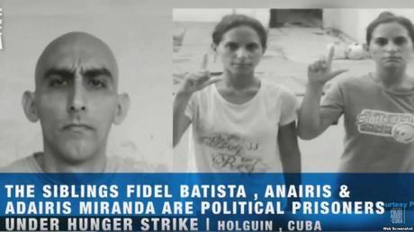 Convocan tuitazo por la libertad de tres huelguistas de hambre cubanos