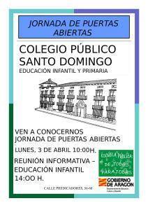 Jornada de puertas abiertas Colegio Público Santo Domingo #MeGustaMiCole