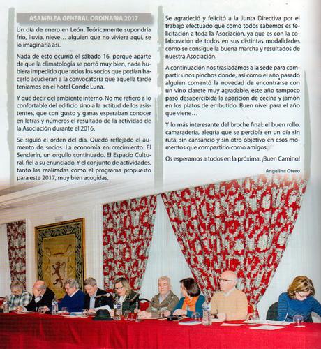 El senderín, boletín informativo, abril 2017.