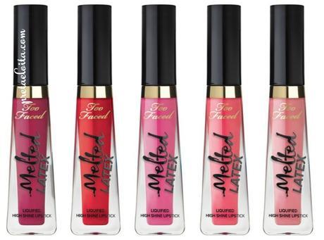Más novedades de TOO FACED; Melted Latex Liquified High Shine Lipstick too-faced-melted-latex-liquified-high-shine-lipstick-pretaeloira-2