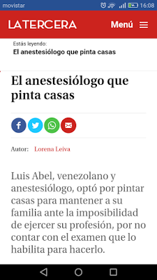 El anestesiólogo venezolano que pintaba casas para mantener a su familia. ¿Anestesiólogos peruanos iremos por el mismo camino gracias a nuestros bajos honorarios?